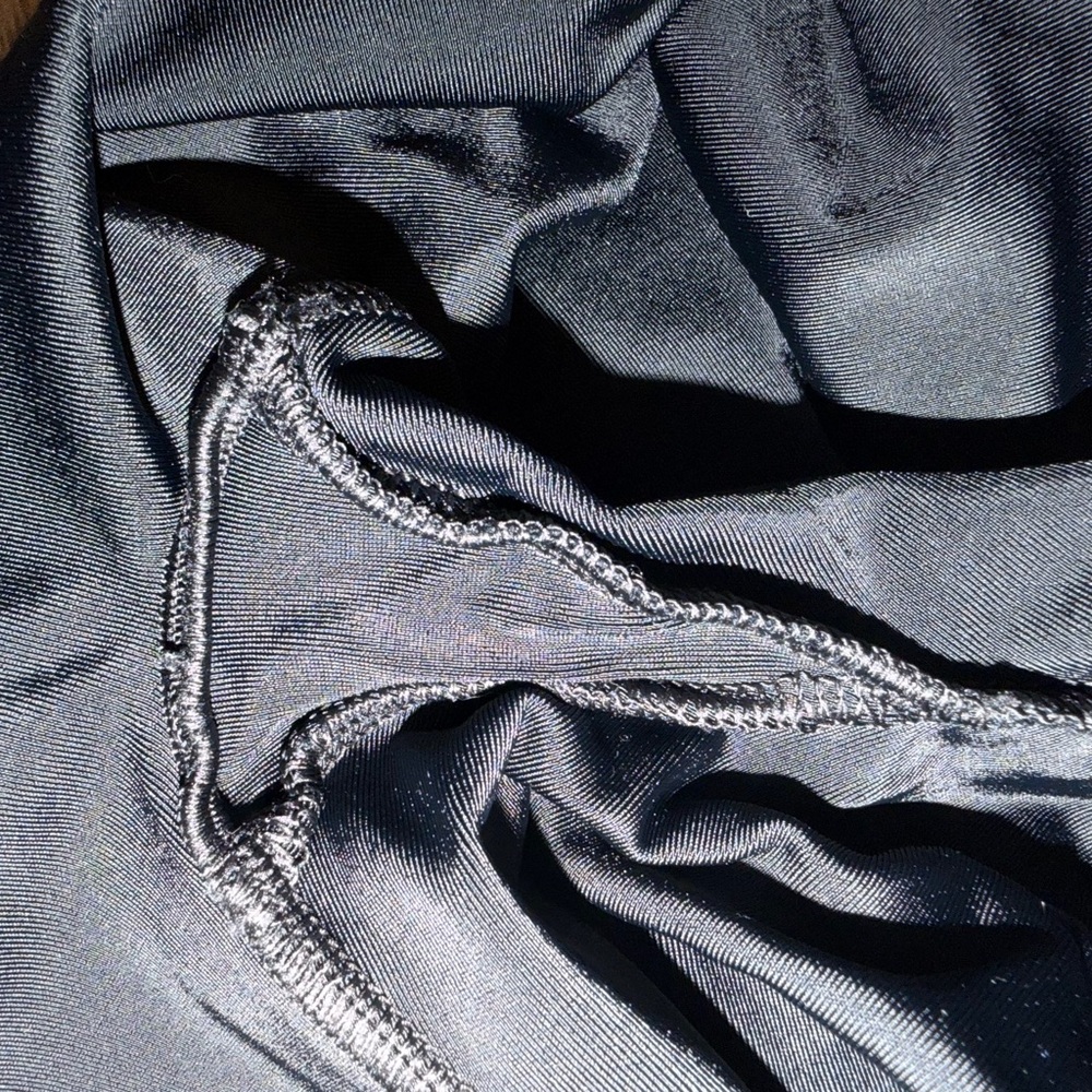SPANX Shiny Black High-Waist Faux-Leather Leggings NWOT - Picture 6 of 7